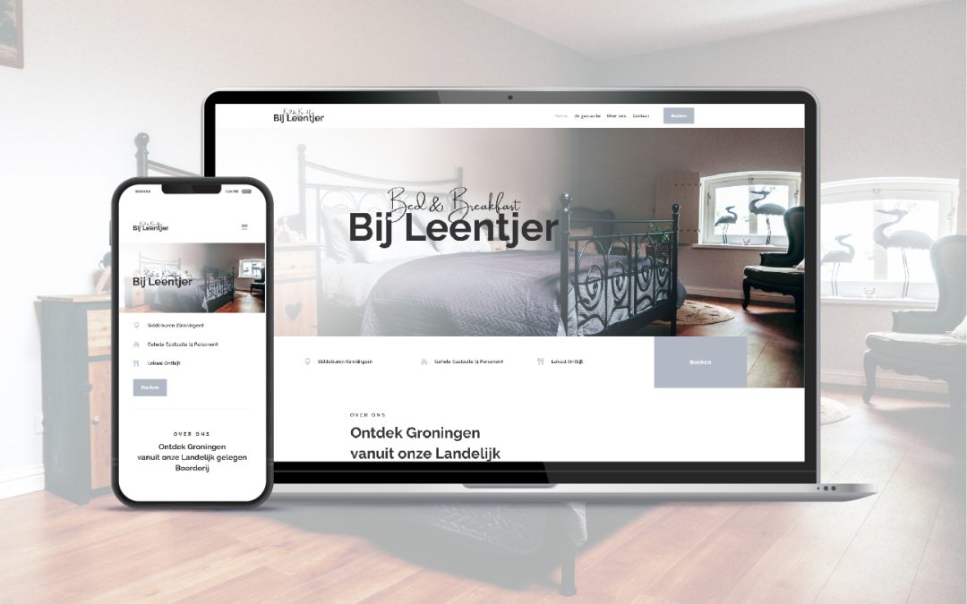 Website Bed & Breakfast Bij Leentjer